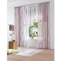 Otto Home Gardine "Dimona" Gr. 2, grau (taupe), B:140cm H:175cm, Voile, Polyester, Gardinen, Gardine, 2er-Set, transparent, Voile, Polyester