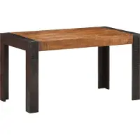 vidaXL Esstisch 140x70x76 cm Raues Mango Massivholz - Esstisch - Esstische - Esszimmertisch - Esszimmertische