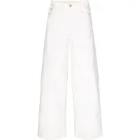 Garcia Weite Jeans "Annemay", Mädchen, Gr. 140, N-Gr, weiß (weiß 5566), Denim/Jeans, Obermaterial: 91% Baumwolle, 7% Polyester, 2% Elasthan, weit, Jeans Weite Jeans, for GIRLS