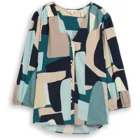 Tom Tailor 1049794 Bluse Mit 3/4-ärmeln
