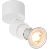 SLV PURI 2.0 Basic, Wand- und Deckenaufbauleuchte, rund, 1x max. 6W GU10, weiß 1008228