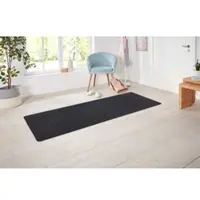 Hanse Home Läufer EXCLUSIV "Liberty", schwarz (anthrazit, schwarz), B:80cm H:7mm L:400cm, Polypropylen, Teppiche, Läufer, Uni-Meliert, robust, kräftige Farben, rundherum farbige Kettelung