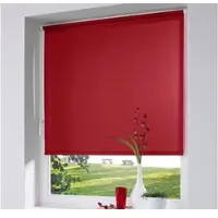 K-Home Seitenzugrollo "Thermo Klemmfix-Rollo" Gr. 15, rot, B:110cm H:150cm, Polyester, Rollos, Seitenzugrollo, 1 Stück