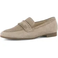 Gabor Slipper "FLORENZ", Blockabsatz, Schlupfschuh, Businessschuh mit Zierriegel, G-Weite
