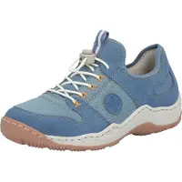 Rieker Damen Slipper Hellblau