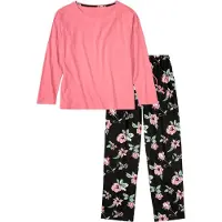 Bonprix Pyjama Set, 2 bequeme Passform, aus Baumwolle