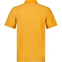Lerros Poloshirt "Herren Poloshirt, gestreift", Herren, Gr. S, gelb (mango), 100% Baumwolle, ohne Ausschnitt, Shirts Poloshirt