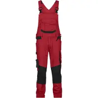 Dassy Arbeitslatzhose m. Kniepolstertaschen Tronix Next 400169 Gr. 48-STANDARD rot/schwarz