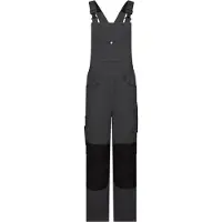 Dassy Ito Arbeitslatzhose mit Kniepolstertaschen anthrazitgrau/schwarz 52