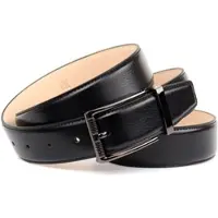 Anthoni Crown Ledergürtel , Herren, Gr. 120, schwarz, Rindsleder, unifarben, Gürtel Ledergürtel