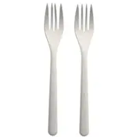 Papstar 1000 Gabeln (Mehrweg), Bio-PP, 18,5 cm, weiss, extra stabil