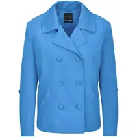 Goldner Jackenblazer "Kurzgröße Elegante Kurzjacke mit Reverskragen" Ziernähte