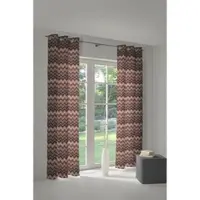 Wirth Vorhang "Benewitz" Gr. 4, orange (terrakotta), B:132cm H:245cm, Jacquard, Baumwolle, Polyester, Gardinen, Vorhang