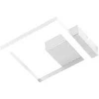 FABAS LUCE LED-Wandleuchte Bard, weiß, 17 x 17 cm, Metall, dimmbar