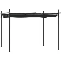 Syfax Pergola mit Schiebedach Anthrazit 295x292x230 cm