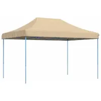 Syfax Partyzelt Faltbar Pop-Up Beige 410x279x315 cm