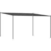 Syfax Pavillon Anthrazit 4x4 m 180 g/m² Stoff und Stahl
