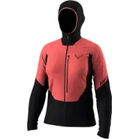 Dynafit - Women's Traverse Insulation Hooded Jacket - Fleecejacke Gr L schwarz/rot
