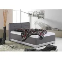 Maintal Polsterbett , grau (anthrazit, hellgrau), B:152cm L:212cm, Ausf. 2-5 Matratzenbezug aus 100% Polyester, Betten, Polsterbett, mit verstellbaren Kopfteil-Elementen