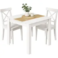 VCM Esstisch "Esstisch Küchentisch B. 80 x T. 80 cm Disalo", braun (weiß, honig, eiche), B:80cm T:80cm, Tische, Esstisch