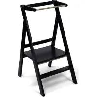 ETTE TETE Hochstuhl „Step’’Fold“ Faltbarer Lernturm, Schwarz