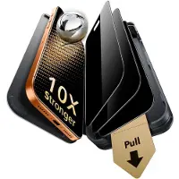 ESR - Corning Gorilla Glass UltraFit Privacy Schutzglas für das Display (3 Stück) für iPhone 17 Pro – schwarz