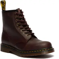 Dr. Martens Unisex. 11822609 1460 Crazy Horse burgunderfarbene Lederstiefel (41), Wohnung, 1 bis 3 cm, Schnürsenkel, Lässig, Bordeaux