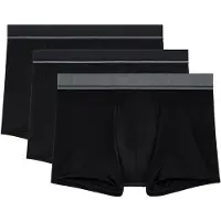 Hom Boxershorts "Boxershort Leonard 2 3er Pack", Herren, Gr. L, schwarz, Obermaterial: 95% Baumwolle CO. 5% Elasthan EL., Unterhosen Boxershorts