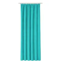 Wirth Vorhang "Trondheim B" Gr. 4, blau (türkis), B:132cm H:200cm, Chenille, Polyacryl, Gardinen, Vorhang, nach Maß