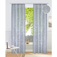 My Home Gardine "Anna", (1 St.), Viskose, Polyester, Äste-Motiv