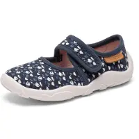Bisgaard Hausschuhe - Noos - Maddy - Wild Flower Blue - - 29 - Hausschuhe
