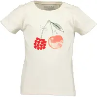 Blue Seven T-Shirt , Mädchen, Gr. 104, sanftes weiß, Single Jersey, Obermaterial: 100% Baumwolle, bedruckt, unifarben, Basic normal, Rundhals, Shirts T-Shirt