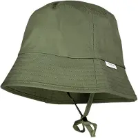Maximo Fischerhut , Jungen, Gr. 47, grün (kaper), Popeline, Baumwolle, unifarben, Hüte Fischerhut, schützt vor UV, mit Bindeband, bequem, basic, Baumwolle