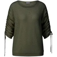 Basler Rundhals-Pullover grün