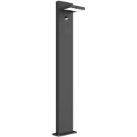 LUCANDE LED-Wegeleuchte Silvan, anthrazit, 100 cm, Sensor