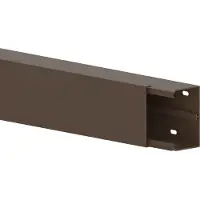 Ggk 1044 Leitungsführungskanal LFG 60x90mm-8014, PVC, mit Bodenlochung, braun LFG60x90 - 2 Meter