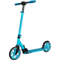 Hudora Scooter Up 200 - klappbar, höhenverstellbar, mit Ständer - Roller Tretroller Cityroller - Cyan