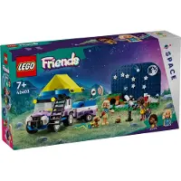 LEGO Friends Sterngucker-Campingfahrzeug Set mit Geländewagen-Auto und Spielzeug-Teleskop, Geschenk ab 7 Jahre für Mädchen und Jungen, beinhaltet die Spielfiguren Nova, Aliya und einen Hund 42603
