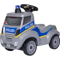 Ferbedo Rutscherauto "Truck", silber (polizei), Rutschautos, KinderB:30cm H:59cm T:44cm, Kunststoff, Rutscherauto, incl. MiniFlash (Blaulicht mit Sirene), B:30cm H:59cm T:44cm