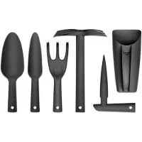 Prosperplast Gartenwerkzeug-Set 6-in-1 – Harke, Schaufel, Gartenhacke – Modell INWN01