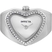 Invicta Mini Ring 49572 Damenuhr - Quarzwerk - Edelstahl mit silbernem Zifferblatt - 18.5 mm
