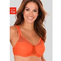 Nuance Minimizer-BH , Damen, Gr. 80, Cup C, orange, Microtouch, Obermaterial: 71% Polyamid, 29% Elasthan, BHs Minimizer-BH, mit Bügel und wattierten Trägern, Topseller