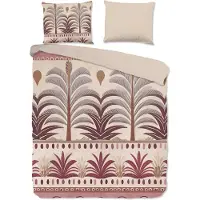 Muller Textil Good Morning Bettwäsche "Cabana" - Braun - (200x220 cm) - 100 % Baumwolle