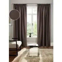Bruno Banani Vorhang "Lagan" Gr. 3, braun, B:140cm H:225cm, Polyester, Polyester, Gardinen, Vorhang, 2-er Set, gewebt, Microfaser, versch. Größen, einfarbig, Bestseller