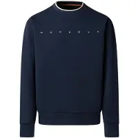 Hackett London für Herren. HM5800087 Sweatshirt mit marineblauem Logo (S), Lässig, Baumwolle