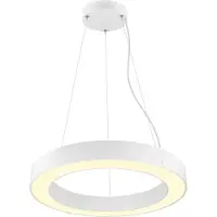 SLV 1008590 MEDO RING 60, Pendelleuchte, Pendellänge 300 cm, 3000/4000 K, 110°, DALI, Touch, weiß