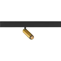 SLV 1009031 GRIP! S, 48V Spot, deep & recessed track, zylindrisch, 3000K, 9.8 Watt, DALI, 29°, gold / schwarz