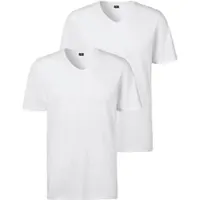 s.Oliver T-Shirt , Herren, Gr. XL, weiß, Jersey, Obermaterial: 95% Baumwolle, 5% Elasthan, unifarben, Basic, bequem normal, V-Ausschnitt, abgesteppte Kante, Shirts T-Shirt, klassisches Unterziehshirt