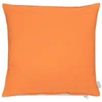 Apelt Dekokissen "3800", orange (orange, unifarben), B:66cm L:66cm, Obermaterial: 75% Polyester, 25% Baumwolle, Dekokissen_Sitzkissen_Kissenhüllen, Dekokissen, Statement-Reißverschluss