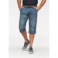 Arizona Bermudas "Tom", Herren, Gr. 62, N-Gr, blau (blau used), Denim/Jeans, Obermaterial: 100% Baumwolle, used, Basic, normal kniebedeckend, Hosen Bermudas, Topseller